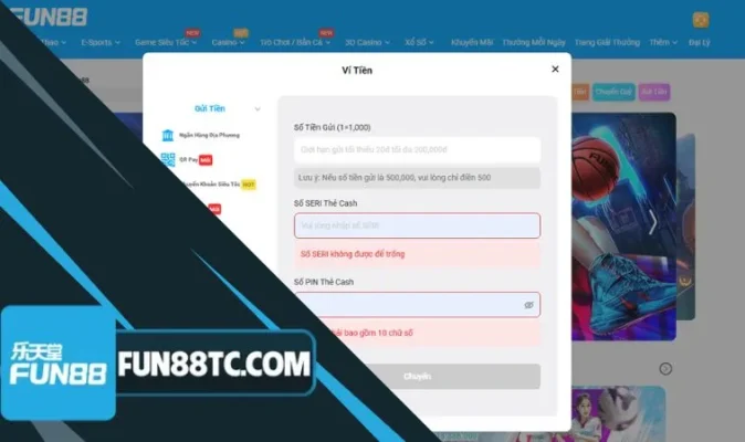Khi áp dụng cách nạp Fun88 bằng thẻ Cash anh em cần lưu ý đến một vài vấn đề